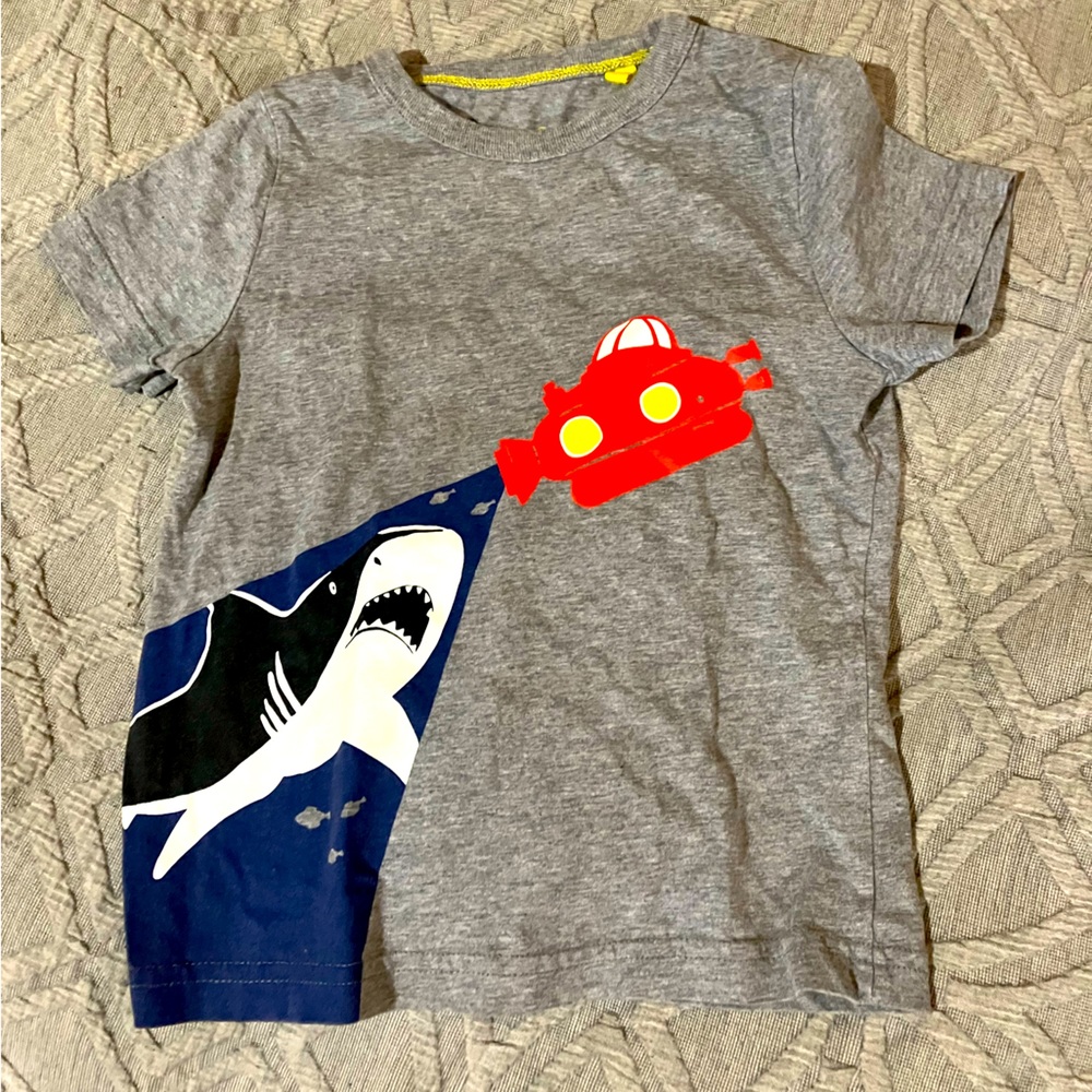 Mini Boden Shark Shirt | 3T